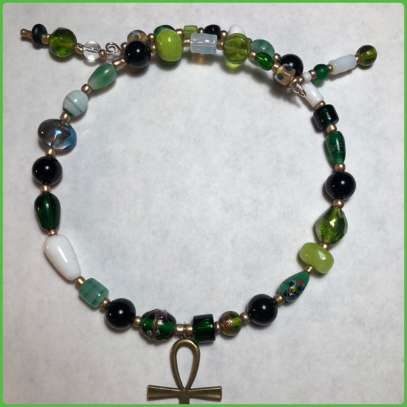 Genuine Obsidian Ankh Choker - Picture 10 of 12